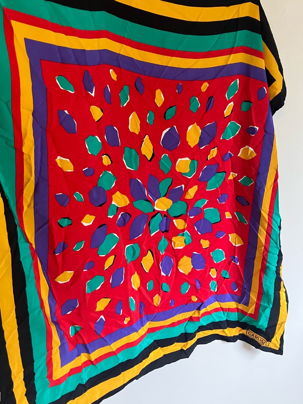 Carlisle 100% Silk Vibrant Multicolor Scarf